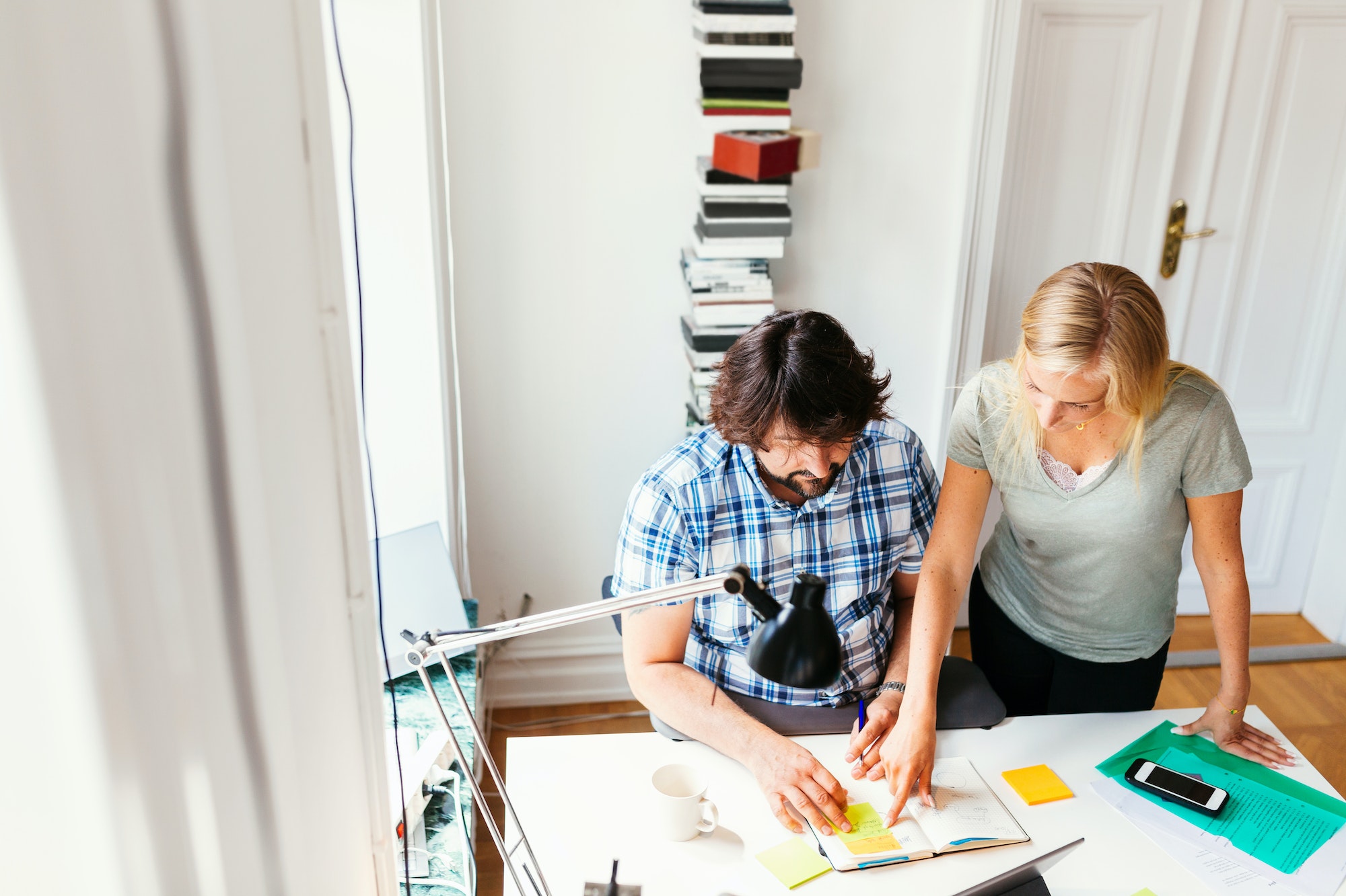 Editors discussing project